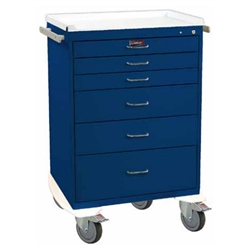 Harloff 6416K, Classic Line Treatment Procedure Cart, Six Drawers with Key Lock, Standard Package