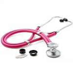 ADC Adscope 641 Sprague Stethoscope, 22", Neon Pink, Disposable Package