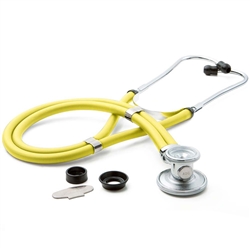 ADC Adscope 641 Sprague Stethoscope, 22", Neon Yellow, Disposable Package