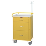 Harloff Infection Control Cart, Three Drawers with Breakaway Lock