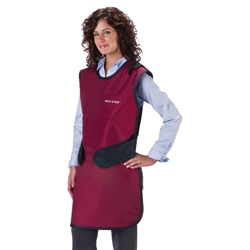 Wolf X-Ray 65021TC-XX Protective Apron, Easy Wrap, Medium, Light Weight Lead, with Thyroid Collar, 0.5mm