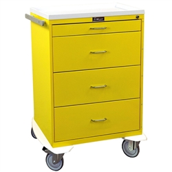 Harloff Infection Control Cart, Four Drawers with Key Lock, Standard Package