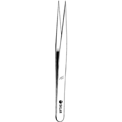 Sklar Jewelers Forceps, Straight, Fine Tip - 4-1/2" (#3)