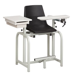 Clinton Standard Lab Series, Extra-Tall, Blood Drawing Chair with Drawer