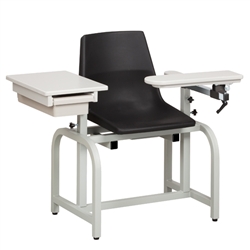 Clinton Standard Lab Series, Blood Chair with ClintonClean Flip Arm and Drawer