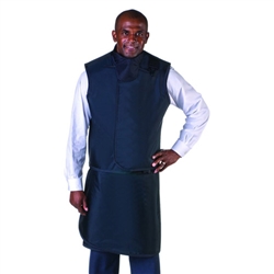 Wolf X-Ray 66081TC-TB-XX Men's Apron and Vest Small, Lead Free with Thyroid Collar, 0.5mm