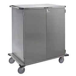 Lakeside Closed Case Cart, Stainless Steel Shelf, 36" Shelf, 39" Tall