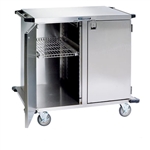 Lakeside Closed Case Cart, Stainless Steel Shelf, 13.5" Shelf, 54" Tall