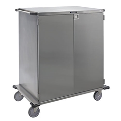 Lakeside Closed Case Cart, Stainless Steel Shelf, 31.38" Shelf, 39" Tall