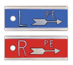 Techno-Aide 6EB Aluminum Right & Left (1/2") Horizontal Arrow Marker Set