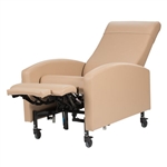 Winco Vero Care Cliner, Gas Back, Fixed Arms, 3" Casters