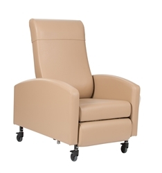 Winco Vero Care Cliner w/ Push Back, Fixed Arms & 3" Casters (Trendelenburg)