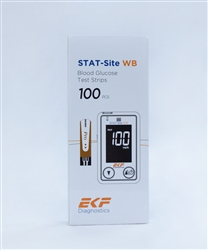 STAT-Site WB Glucose Strip Box (Individually Wrapped) - 100 Strips