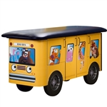 Clinton Fun Series Pediatric Exam Table: Zoo Bus with Jungle Friends