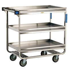 Lakeside Heavy Duty, 3 Shelf, Medium Guard Rail Cart