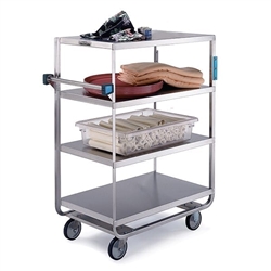 Lakeside Heavy Duty, 4 Shelf, All Edges Turned Down, Large Utility Cart