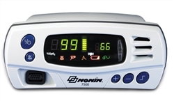 Nonin 7500 Tabletop/Portable Pulse Oximeter w/ 1 Infant Flex Reusable SpO2 Sensor & 25 FlexiWraps