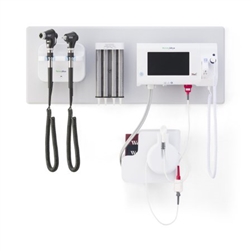 Welch Allyn Green Series™ 777 Integrated Wall System - Wall Board, Wall Transformer, PanOptic Basic Ophthalmoscope, MacroView Basic Otoscope, Ear Specula Dispenser & Connex Spot/Spot 4400 Mount Bracket