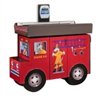 Clinton Fun Series Scale Exam Table: Engine K-9 with Dalmatian Firefighters
