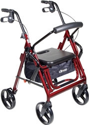 Drive Duet Rollator/Transport Chair w/ 8" Casters