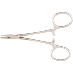 Miltex 4-3/8" Converse Needle Holder - Longitudinal Serrations - Large Finger Rings