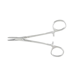 Miltex 6-3/4" Brown Needle Holder - Convex Jaws - Fine Serrations