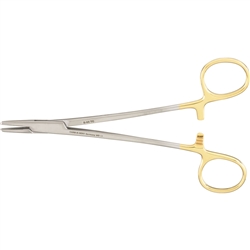 Miltex 6.25" Mayo-Hegar Needle Holder - Tungsten Carbide - Serrated Jaws - 2600 Teeth Per Square Inch