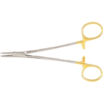 Miltex 6" Crile-Wood Needle Holder with Serrated Jaws - 4000 Teeth per Square Inch