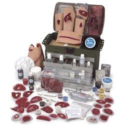 Nasco Simulaids Deluxe Casualty Wound Simulation Kit - Light