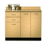 Clinton 42" Base Cabinet with 3 Doors and 2 Drawers