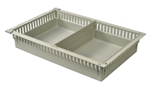 Harloff MedStorMax 4” Exchange Tray w/ Short Divider & Pull-Out Stoppers