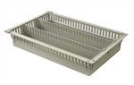 Harloff MedStorMax 4” Exchange Tray w/ 2 Long Dividers & Pull-Out Stoppers