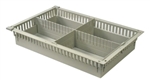 Harloff MedStorMax 4” Exchange Tray w/ 1 Long Divider, 1 Short Divider & Pull-Out Stoppers