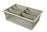 Harloff MedStorMax 8” Exchange Tray w/ 1 Short Divider, 2 Long Divider & Pull-Out Stoppers