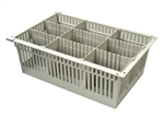Harloff MedStorMax 8” Exchange Tray w/ 2 Short Dividers, 2 Long Dividers & Pull-Out Stoppers
