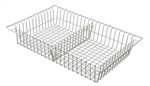 Harloff MedStorMax 3" Wired Basket w/ 1 Short Divider