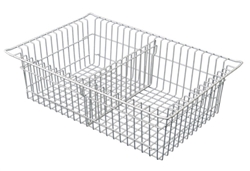 Harloff MedStorMax 5" Wired Basket w/ 1 Short Divider