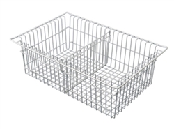 Harloff MedStorMax 8" Wired Basket w/ 1 Short Divider