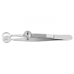 Sklar Econo Lambert Chalazion Forceps, 8mm Round Tip - 3-1/2"