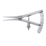 Sklar Econo Castroviejo Caliper, Straight, Marking 0 to 20mm - 3-1/2"