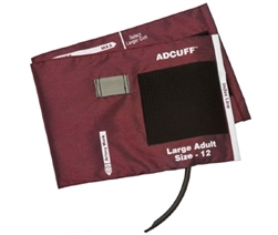 ADCUFF & Bladder, 1 Tube w/891F, Lg Adult, Burgundy