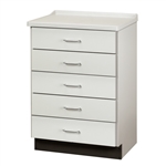 Clinton 8805-A Molded Top Treatment Cabinet with 5 Drawers