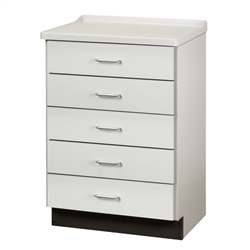 Clinton 8805-A Molded Top Treatment Cabinet with 5 Drawers