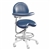 Brewer 9020B Dental Stool with Ratcheted Body Support