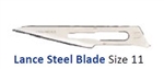 Cincinnati Lance Carbon Steel Blades - Size 11 - Sterile - 100/Box