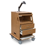 Novum Medical Wooden Fetal Monitor Cart