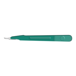 Cincinnati Lance Sterile Disposable Scalpels & Handles - Size 15 with Blade Cover - 10/Box