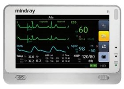 T1 Transport Patient Monitor w/ Nellcor OxiMax SpO2 & ST/Arrhythmia Analysis