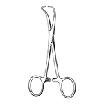 Sklar Merit Sterile Backhaus Towel Clamp, Case of 25, 3.5"