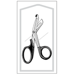 Sklar Econo Sterile, Multi-Cut Utility Scissors, Black, Angled, Serrated Case of 50 - 5-1/2"